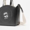 Mala Karl Lagerfeld Ikon Circle Karl SM Tote Preto