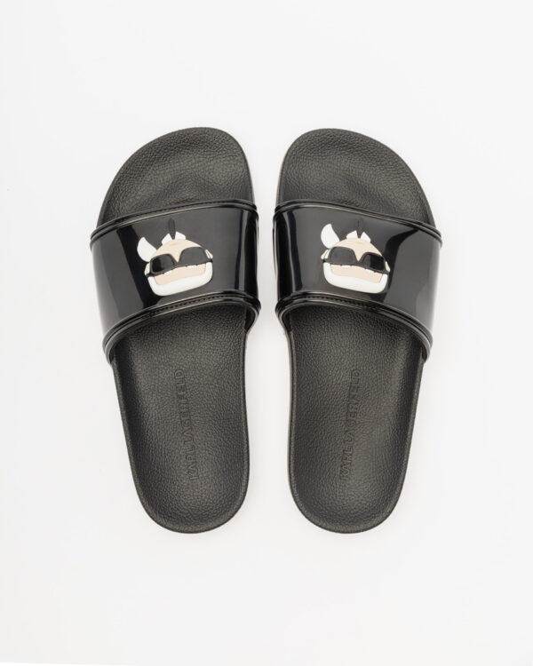Chinelos slide Karl Lagerfeld  Preto