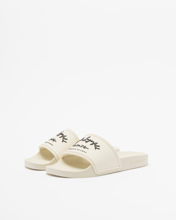 Chinelos slide Karl Lagerfeld Kondo Riviera Slide Branco