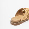 Sandálias rasas Karl Lagerfeld Kleo Double Strap Stitch Bege