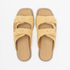 Sandálias rasas Karl Lagerfeld Kleo Double Strap Stitch Bege