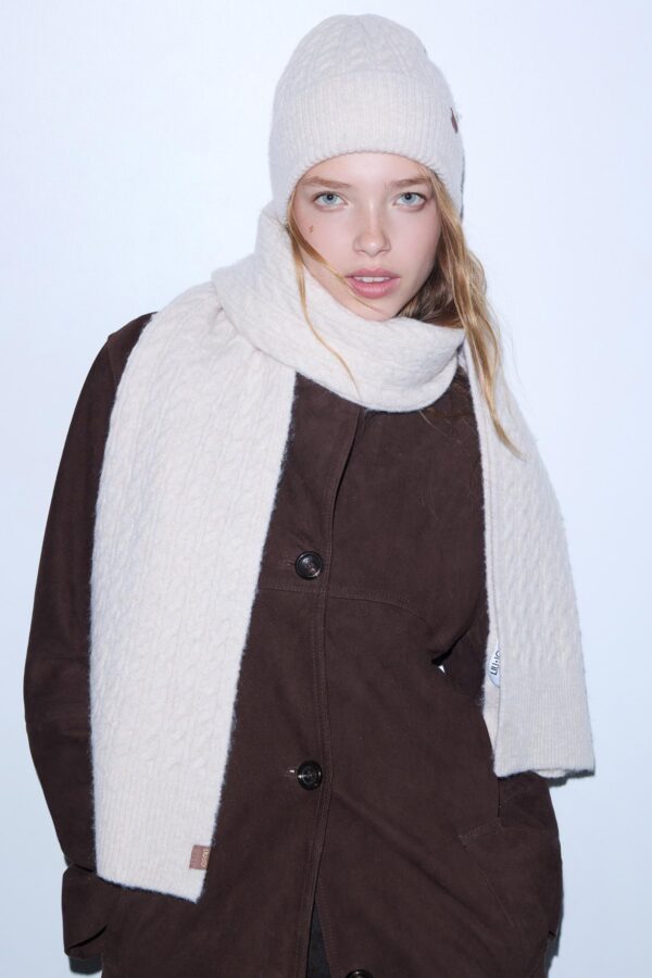 Conjunto de Gorro e Cachecol Liu Jo Manteiga 2F6001-MA29S-00192 - imagem 2
