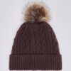 Gorro com Pompom Liu Jo Castanho Escuro 2F6008-MA33S-00533 - imagem 1