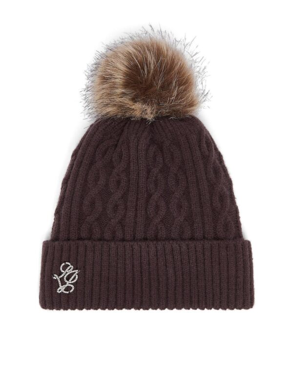 Gorro com Pompom Liu Jo Castanho Escuro 2F6008-MA33S-00533 - imagem 4
