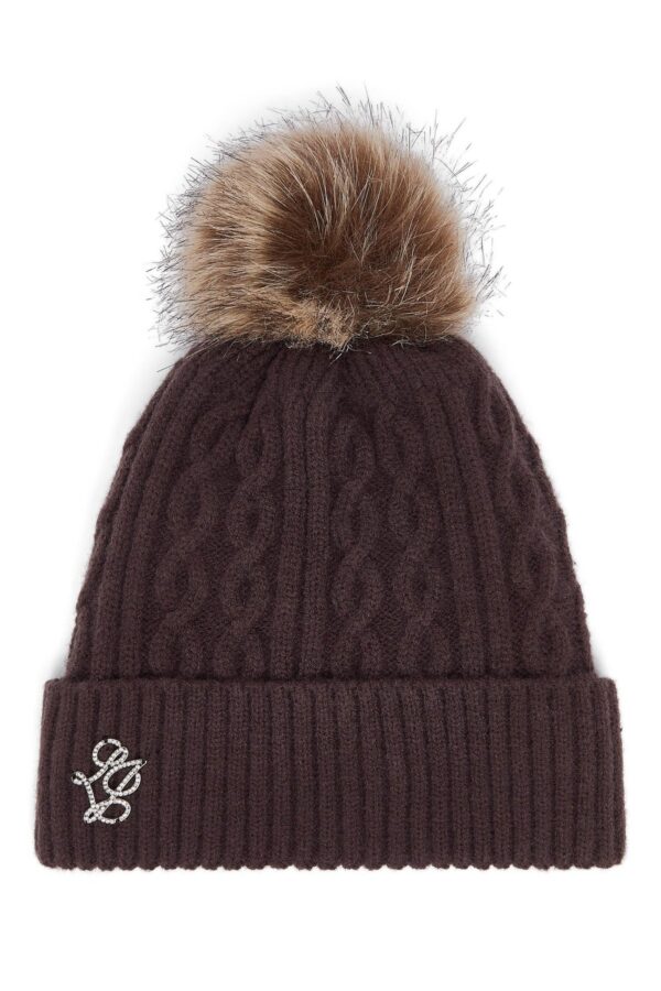Gorro com Pompom Liu Jo Castanho Escuro 2F6008-MA33S-00533 - imagem 5