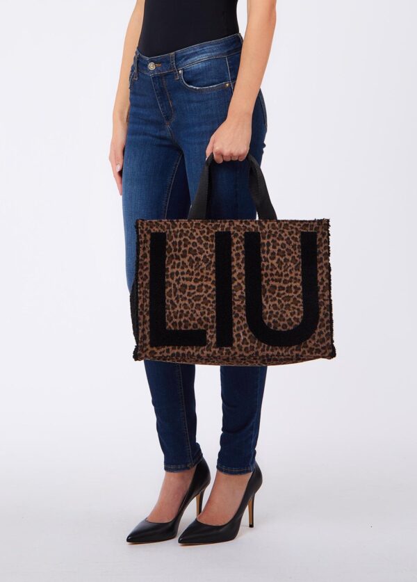 Mala Shopper Maxi Logo Liu Jo Animal Print 2F6037-T6089-S19E1 - imagem 4