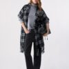 Poncho Comprido Jacquard Liu Jo Preto 2F6044-T2742-09Z23 - imagem 1