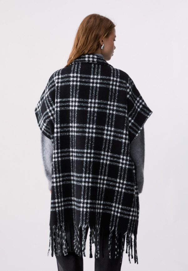Poncho Comprido Jacquard Liu Jo Preto 2F6044-T2742-09Z23 - imagem 3