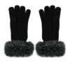 Luvas de Malha com Pelo Sintético Liu Jo Pretas 2F6055-MAA06-22222 - imagem 2