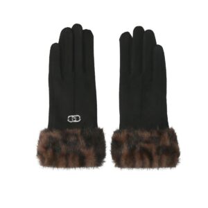 Luvas Estampadas com Pelo Sintético Liu Jo Animal Print 2F6058-T2746-S19E1 - imagem 1