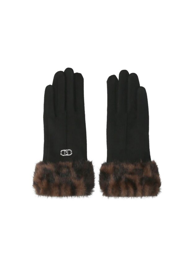 Luvas Estampadas com Pelo Sintético Liu Jo Animal Print 2F6058-T2746-S19E1 - imagem 1
