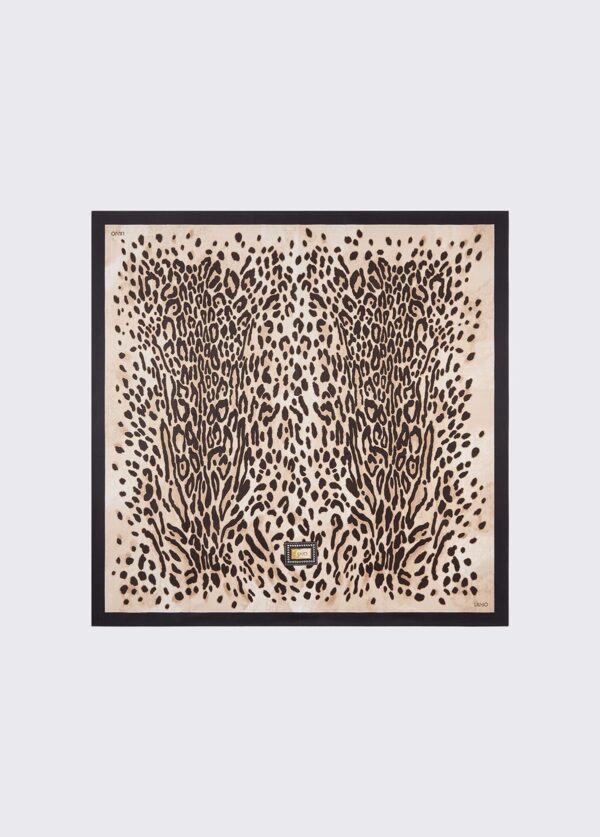 Lenço Estampado Liu Jo Leopardo 2F6059-T2745-09B65 - imagem 4