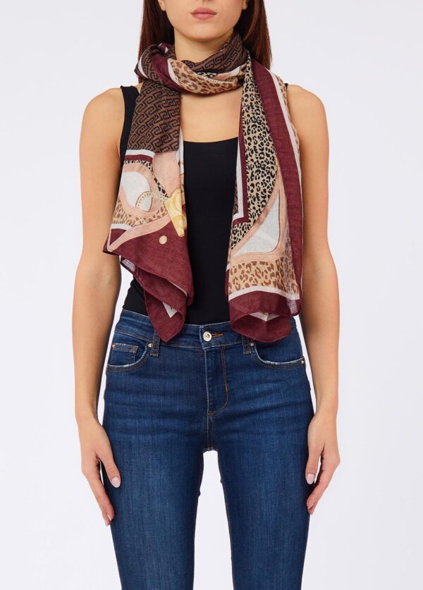Estola Animal Print Liu Jo Beringela 2F6063-T2745-91718 - imagem 2