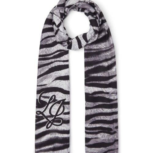 2F6067-T2745-22222-01 Estola Zebra Liu Jo Preta 2F6067-T2745-22222 - imagem 1