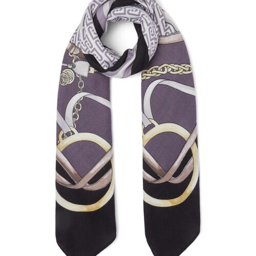2F6074-T2745-22222-01 Lenço Estampado Liu Jo Preto 2F6074-T2745-22222 - imagem 1