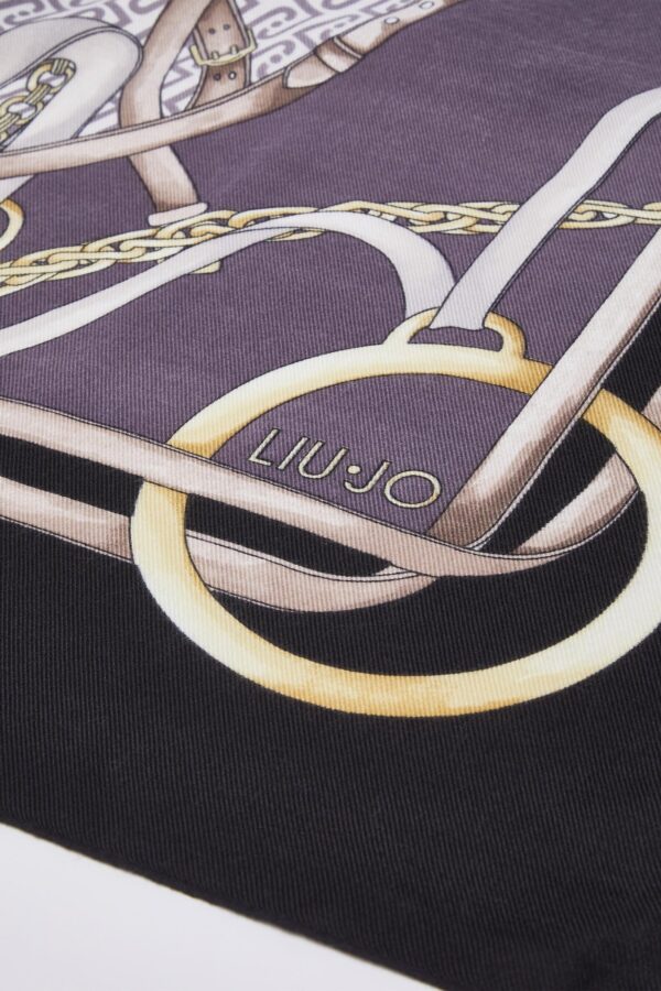 Lenço Estampado Liu Jo Preto 2F6074-T2745-22222 - imagem 4