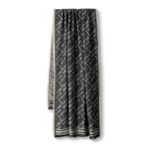 Pashmina Jacquard Logo Just Cavalli Ébano 81RA2H03-ZG449-809