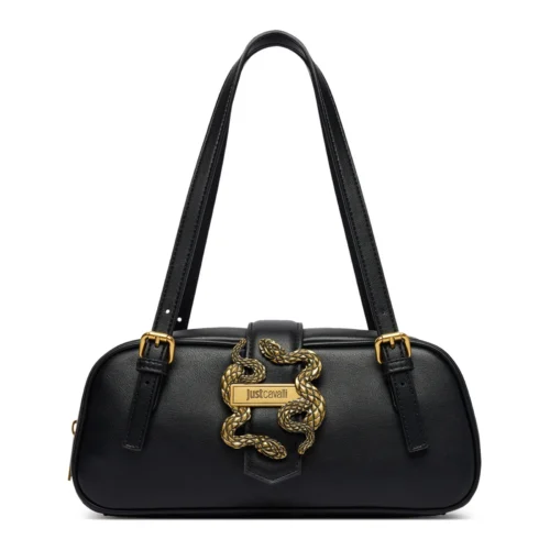 81RA4BA5-ZSA89-899-01 Mala de Ombro Baguete Iconic Snakes Just Cavalli Preta 81RA4BA5-ZSA89-899