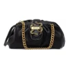 Mala de Ombro Franzida Iconic Snakes Just Cavalli Preta 81RA4BD1-ZS748-899