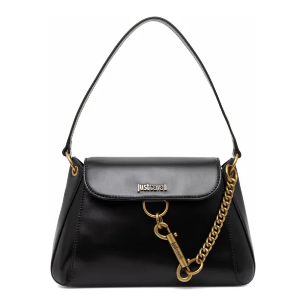 Mala de Ombro Dog Leash Just Cavalli Preta 81RA4BI1-ZSC23-899