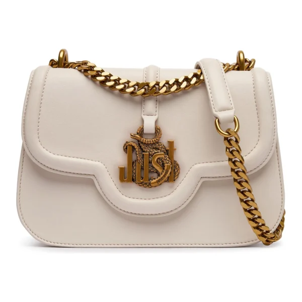 Mala de Ombro Just Snake Just Cavalli Creme 81RA4BN1-ZS749-004