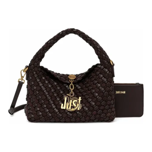 Mala Hobo Entrançada Woving Just Cavalli Castanho Escuro 81RA4BO3-ZSE81-772