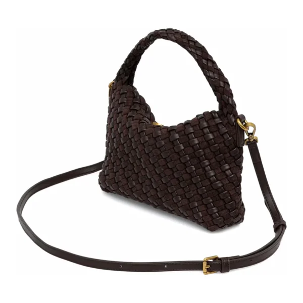Mala Hobo Entrançada Woving Just Cavalli Castanho Escuro 81RA4BO3-ZSE81-772