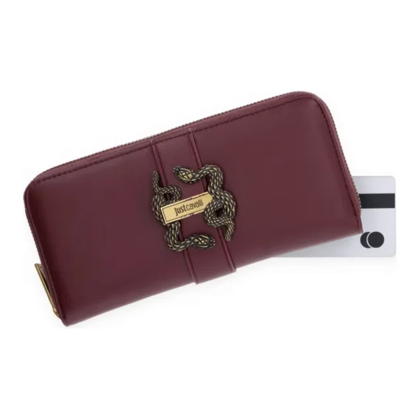 Carteira Iconic Snakes Just Cavalli Bordeaux 81RA5PA1-ZSA89-569