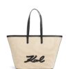 K/Signature Bolsa shopper polipropileno natural/black