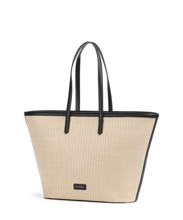 K/Signature Bolsa shopper polipropileno natural/black