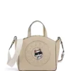 8721066828811_G01_52a012bd-cbdc-490c-b13a-a724f1befd97 K/Circle Choupette Small Bolsa couro de couro de vaca finamente granulado safari