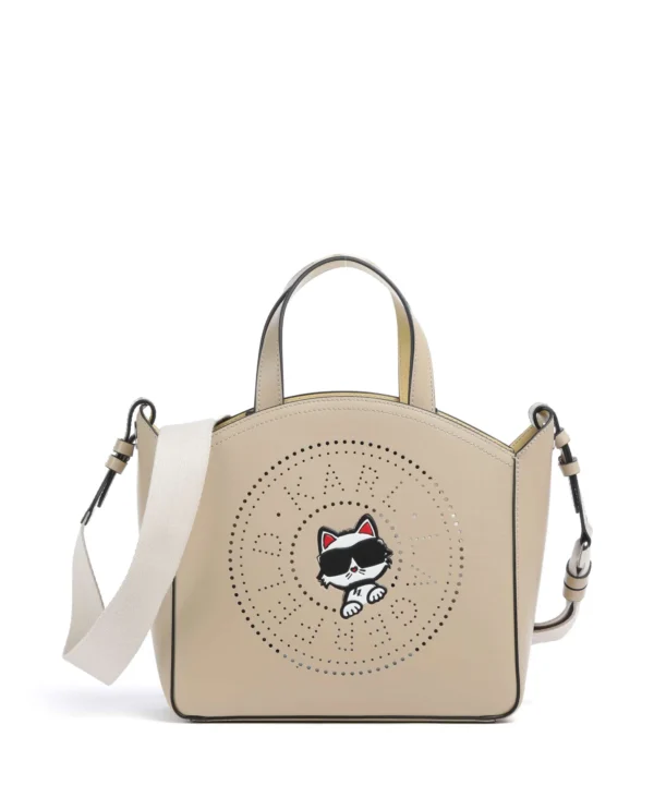 8721066828811_G01_52a012bd-cbdc-490c-b13a-a724f1befd97 K/Circle Choupette Small Bolsa couro de couro de vaca finamente granulado safari