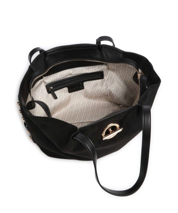 Mala Shopper Gerona L Efeito Camurça Liu Jo Preta AF6030-T711A-22222 - imagem 6
