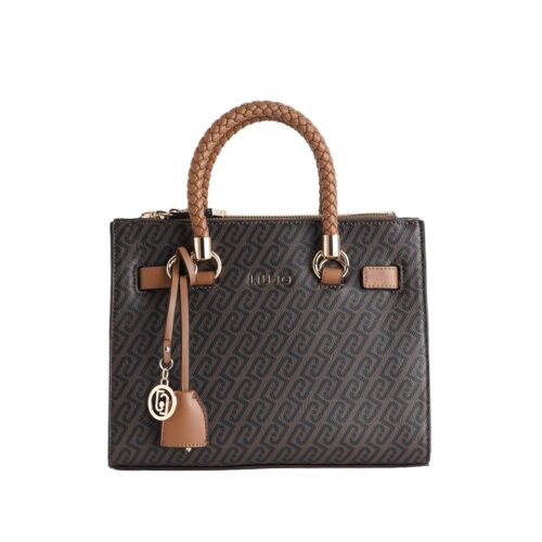 Mala de Mão Manhattan S Monograma Liu Jo Camel AF6069-E1137-81140 - imagem 1