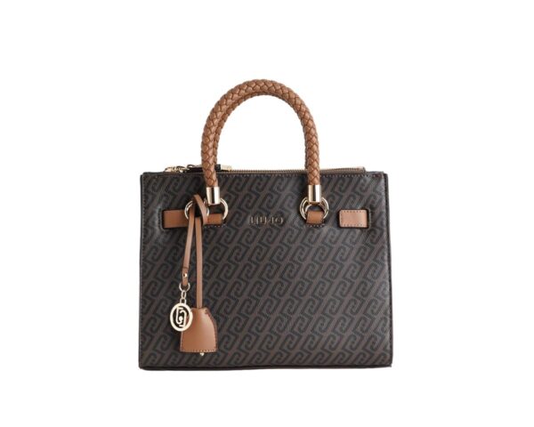 Mala de Mão Manhattan S Monograma Liu Jo Camel AF6069-E1137-81140 - imagem 1
