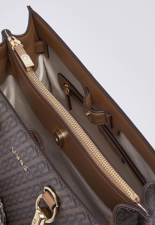 Mala Shopper Manhattan M Monograma Liu Jo Camel AF6086-E1137-81140 - imagem 6