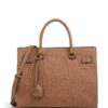 Mala Shopper Manhattan M Monograma em Relevo Liu Jo Camel AF6086-E1139-81140 - imagem 1