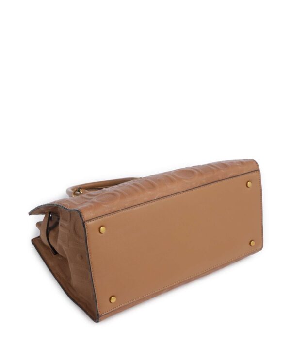 Mala Shopper Manhattan M Monograma em Relevo Liu Jo Camel AF6086-E1139-81140 - imagem 5