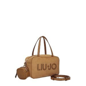 Mala Bowling Ferielle M Efeito Camurça Liu Jo Camel AF6118-T711A-81140 - imagem 1