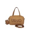 Mala Bowling Ferielle M Efeito Camurça Liu Jo Camel AF6118-T711A-81140 - imagem 3