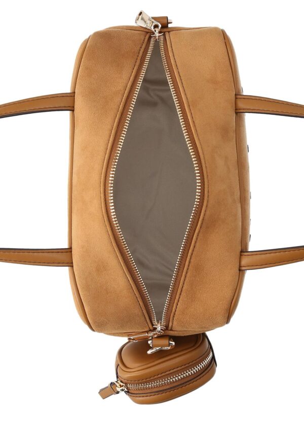 Mala Bowling Ferielle M Efeito Camurça Liu Jo Camel AF6118-T711A-81140 - imagem 4