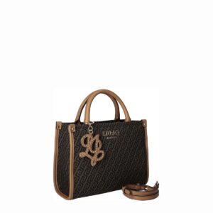 Mala Shopper Ridhi S Monograma Liu Jo Castanho Escuro AF6192-T378A-00533 - imagem 1