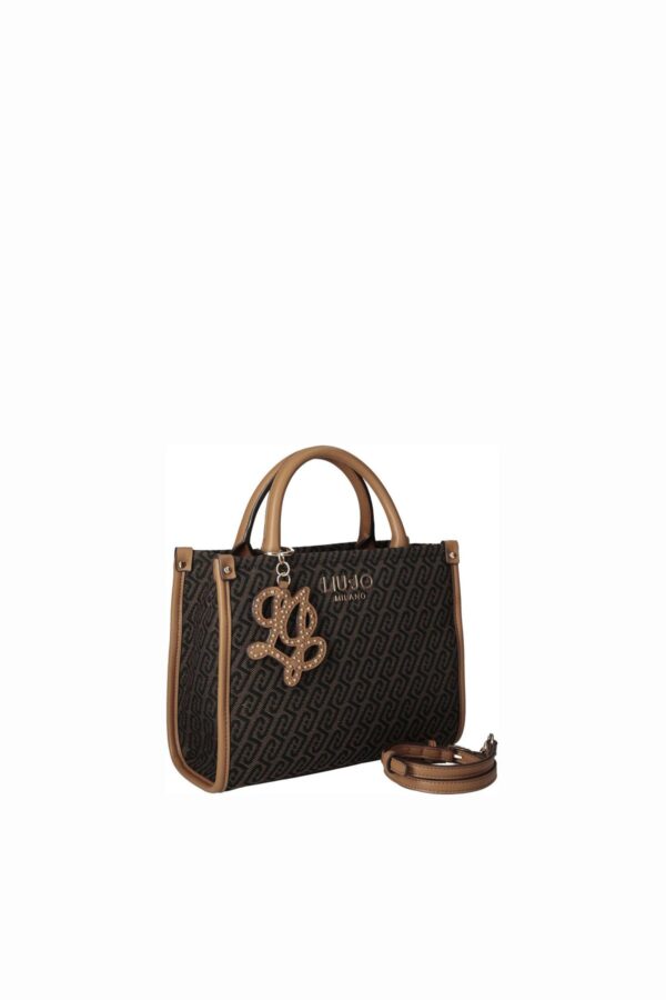Mala Shopper Ridhi S Monograma Liu Jo Castanho Escuro AF6192-T378A-00533 - imagem 1