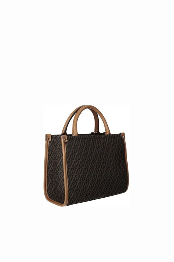 Mala Shopper Ridhi S Monograma Liu Jo Castanho Escuro AF6192-T378A-00533 - imagem 2