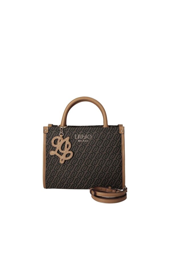 Mala Shopper Ridhi S Monograma Liu Jo Castanho Escuro AF6192-T378A-00533 - imagem 3