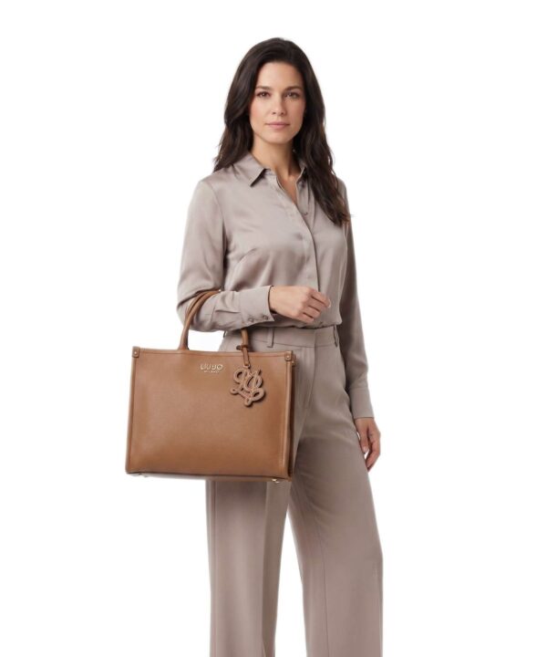 Mala Shopper Ridhi M Liu Jo Camel AF6206-ES039-81140 - imagem 3