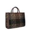 Mala Shopper Ridhi M Xadrez Liu Jo Castanho Escuro AF6206-T759A-00533 - imagem 2