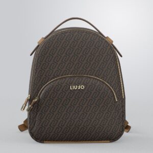 Mochila Manhattan M Monograma Liu Jo Camel AF6209-E1137-81140 - imagem 1