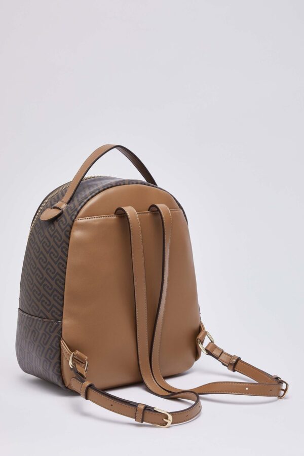 Mochila Manhattan M Monograma Liu Jo Camel AF6209-E1137-81140 - imagem 3