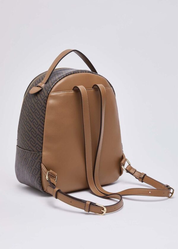 Mochila Manhattan M Monograma Liu Jo Camel AF6209-E1137-81140 - imagem 4